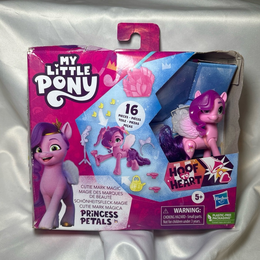 My Little Pony Princess Petals Cutie Mark Magic Pony Figure Kids Child Toy Girls